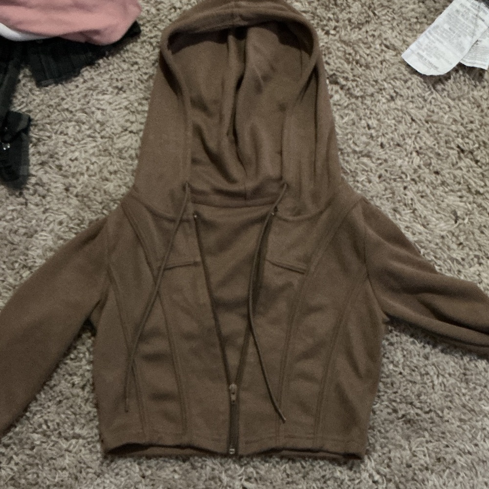 Brown Hooded Jacket